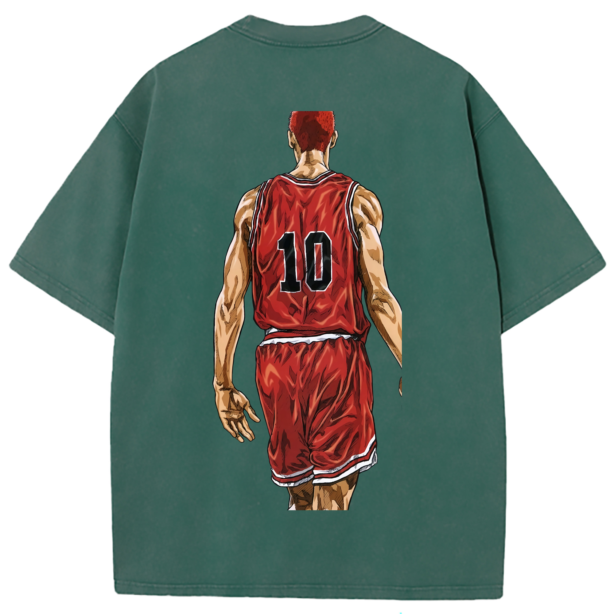 （画像用） SLAM DUNK／スラムダンク 綿100% ヴィンテージ風 半袖Tシャツ（背面プリント）